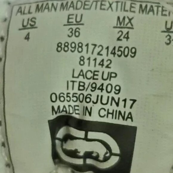 Marc Ecko Unlimited Girl's Wine Red Lace Up Velour Sneaker SZ 4 - Picture 10 of 11